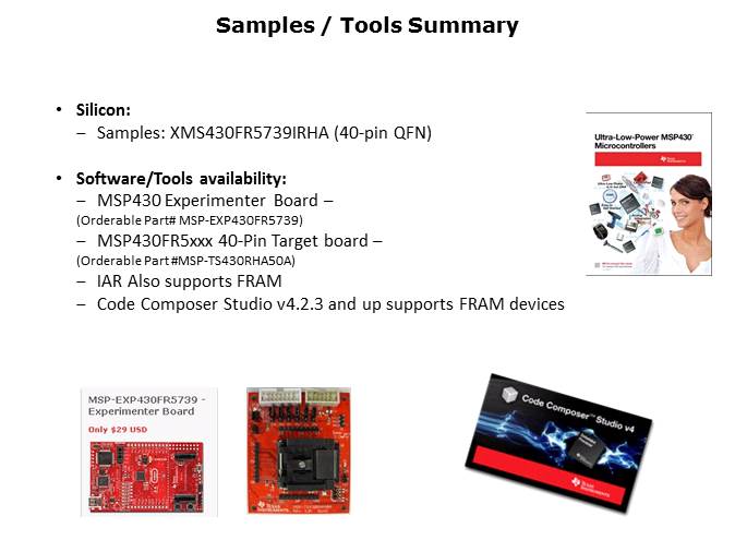 MSP430FR57xx FRAM Microcontrollers Slide 32