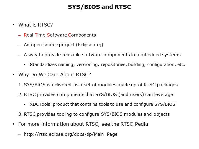 SYS/BIOS: Introduction to Real-Time Operating Systems Slide 7