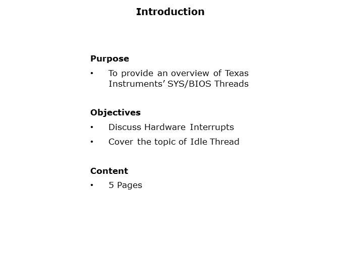 Introduction to SYS/BIOS Threading Slide 1