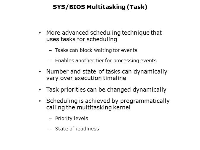 SYS/BIOS: Tasks Slide 2