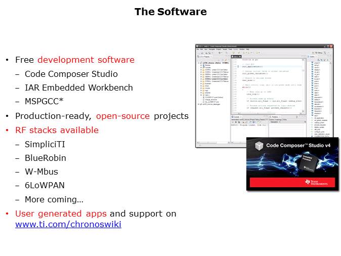 eZ430 Development Tool Overview Slide 6