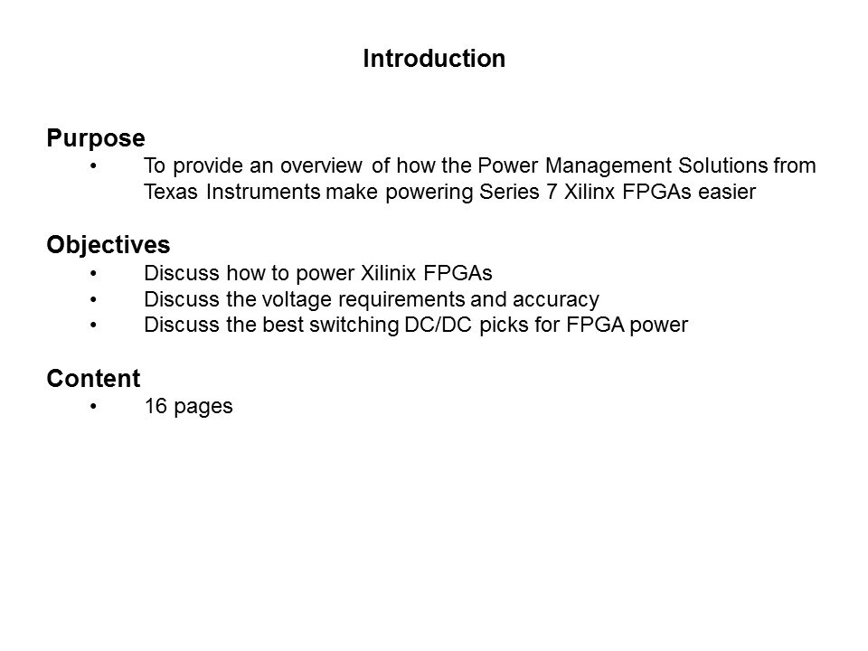 Powering Series 7 Xilinx FPGAs with TI Power Management Solutions Slide 1