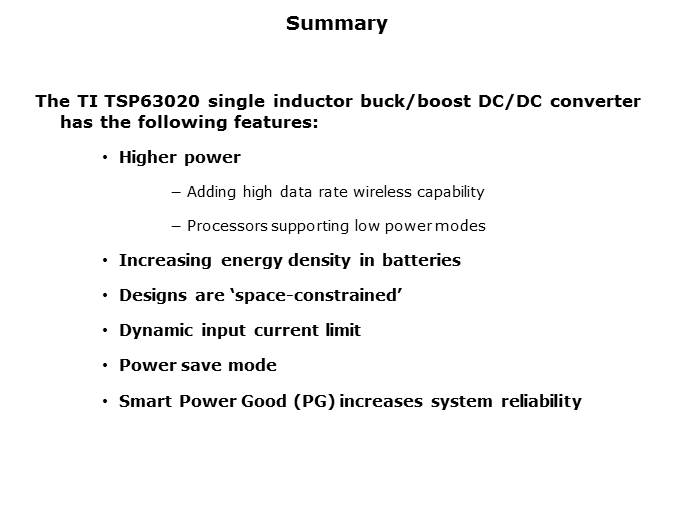 TPS63020 Overview Slide 7