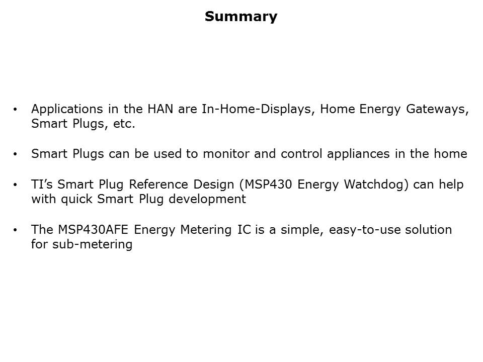 Smart Grid Home Area Networks Slide 10