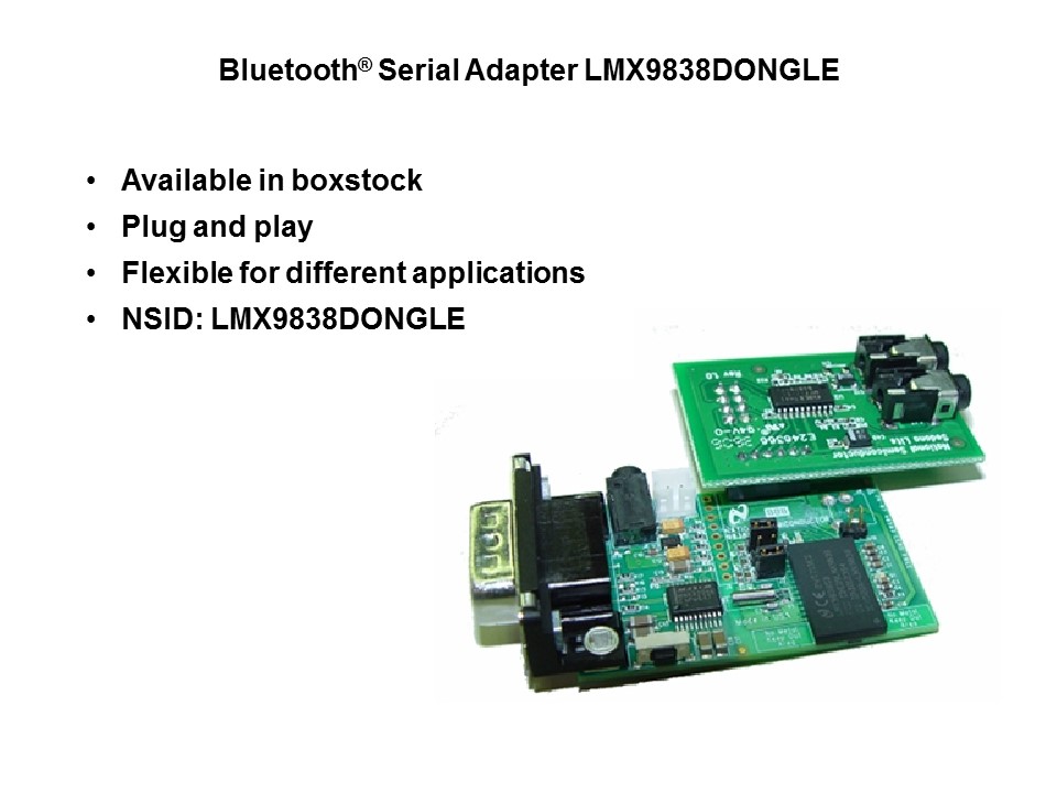LMX9838 Bluetooth Module Slide 18