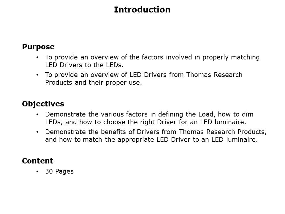 LED Driver Overview Slide 1