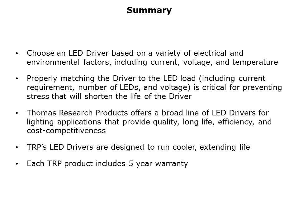 LED Driver Overview Slide 30