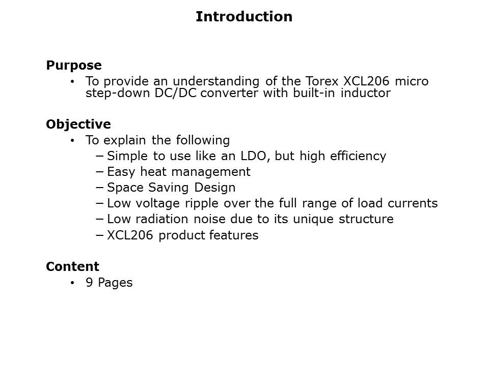 XCL206 Micro DC-DC Converter Slide 1