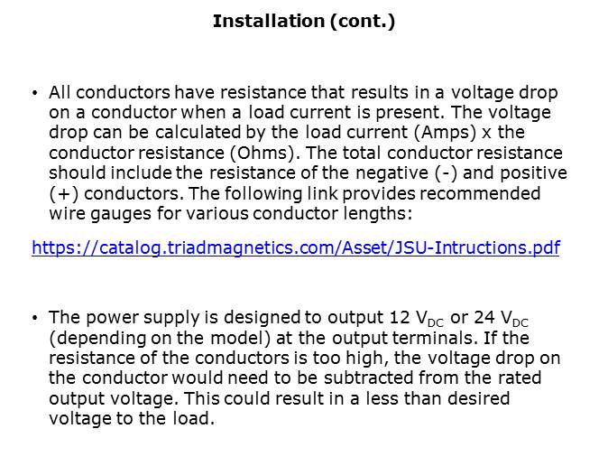JSU Series Line of Switchmode Power Supplies Designed for Permanent Installations Slide 6