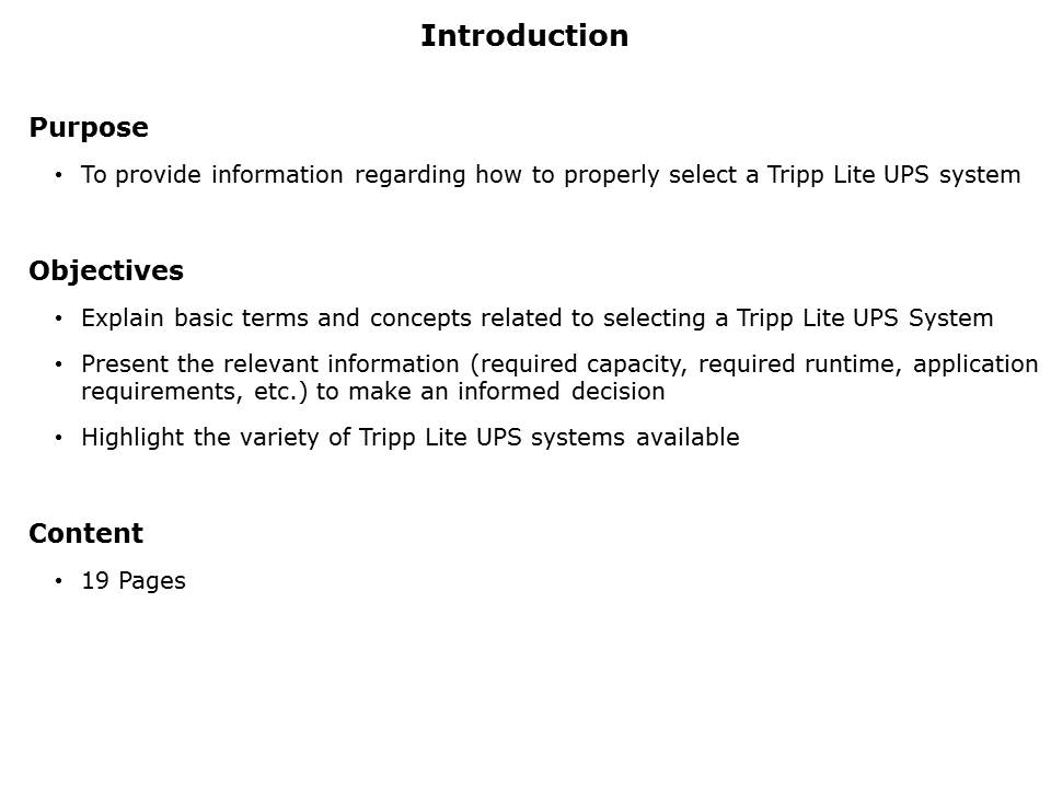 How to Select a UPS System Slide 1