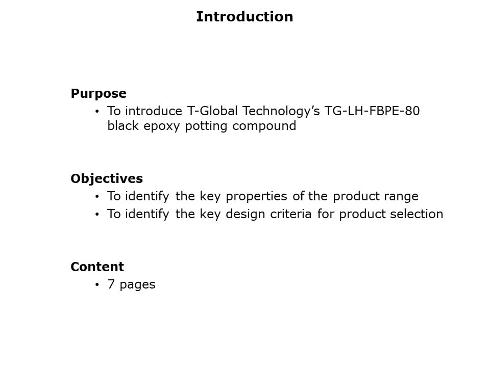 Flexible Black Epoxy Potting Compounds Slide 1