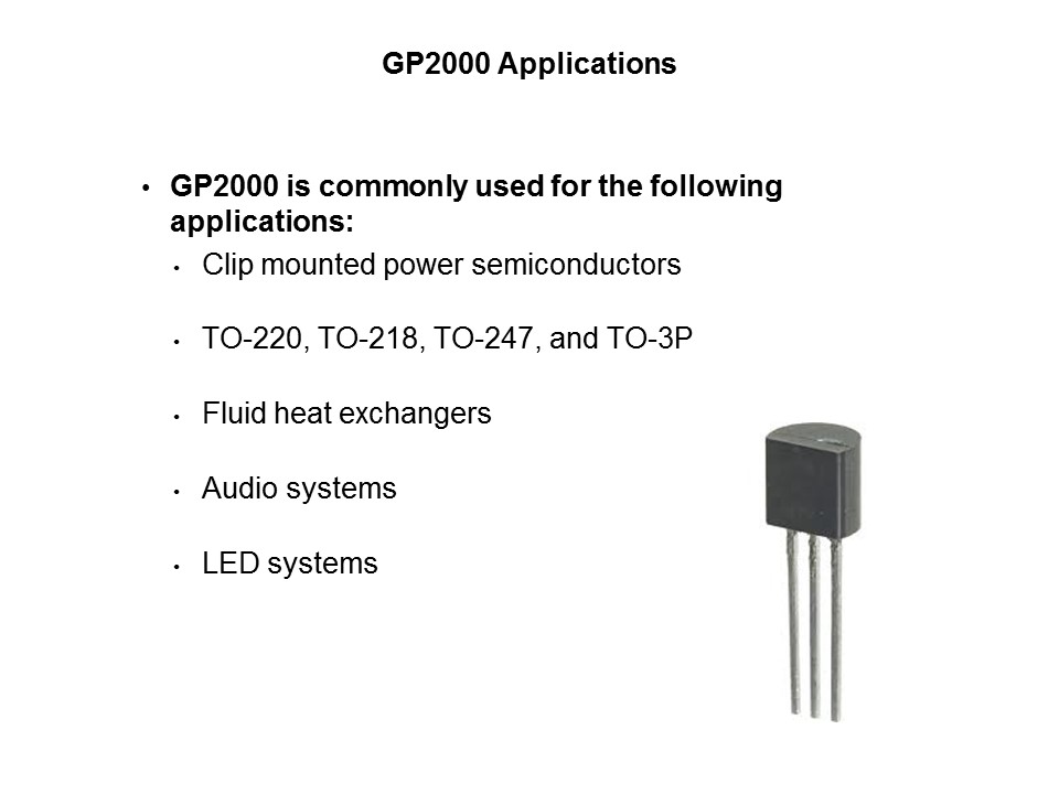 GP2000 Range of Thermally Conductive Caps Slide 4