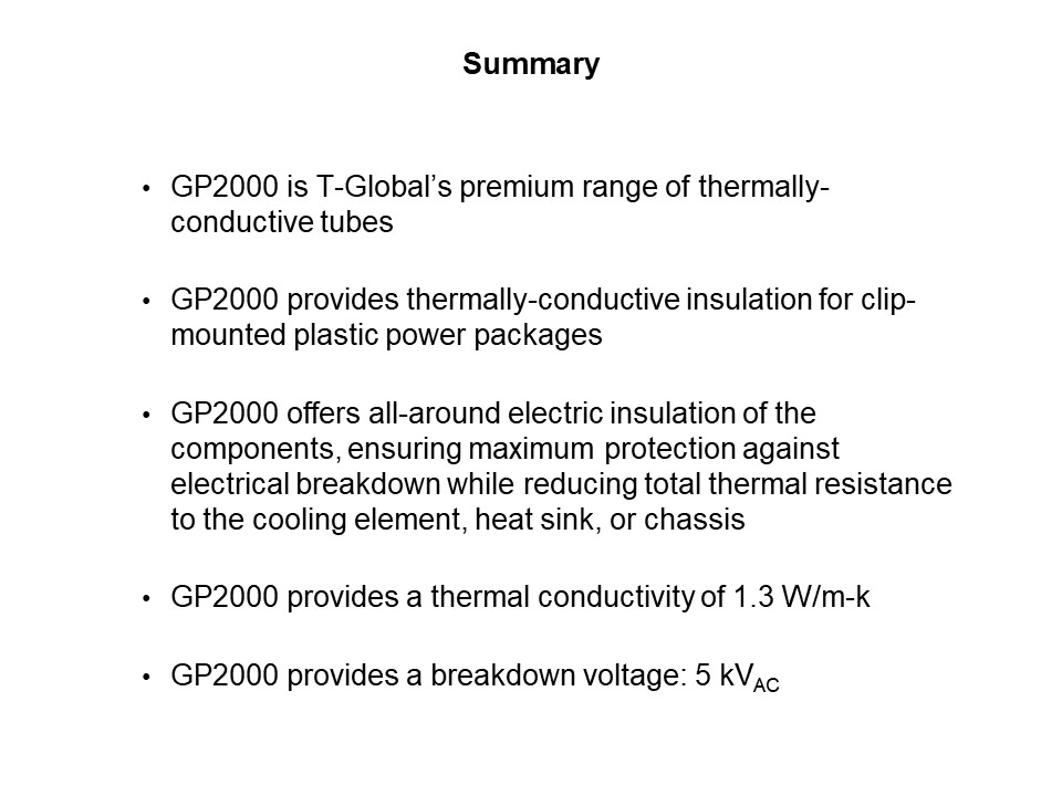 GP2000 Range of Thermally Conductive Caps Slide 6