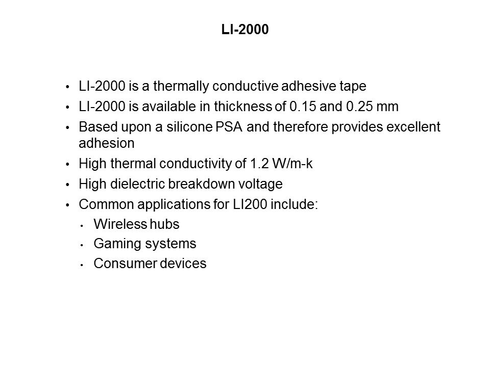 LI Series Thermal Interface Material Slide 6