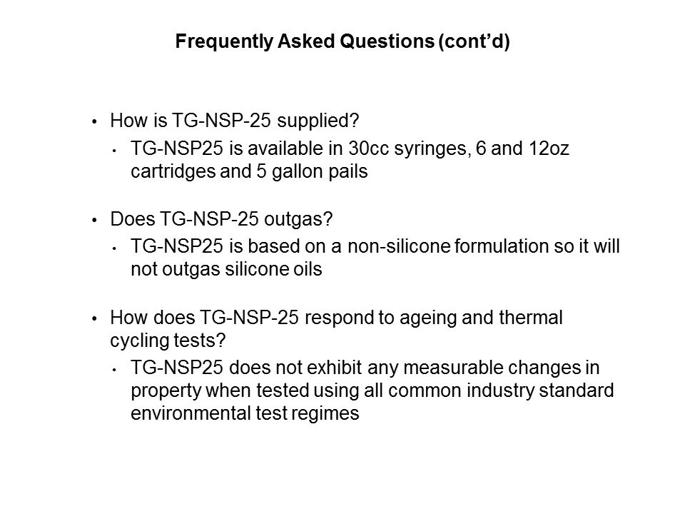 NSP-25 Non-Silicone Putty Introduction Slide 15