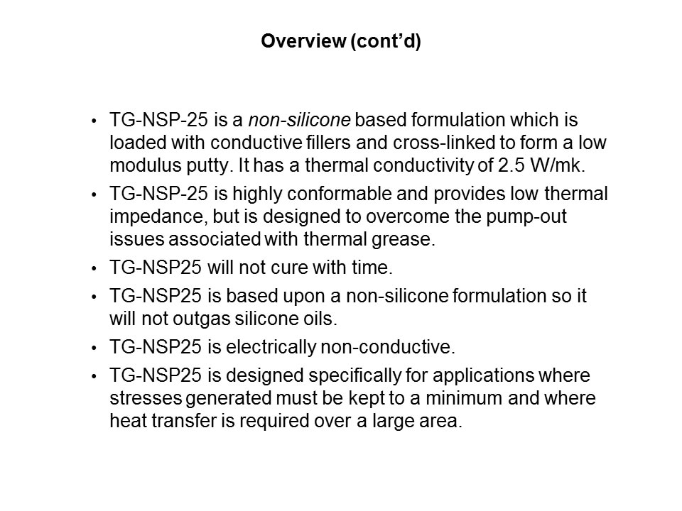 NSP-25 Non-Silicone Putty Introduction Slide 6