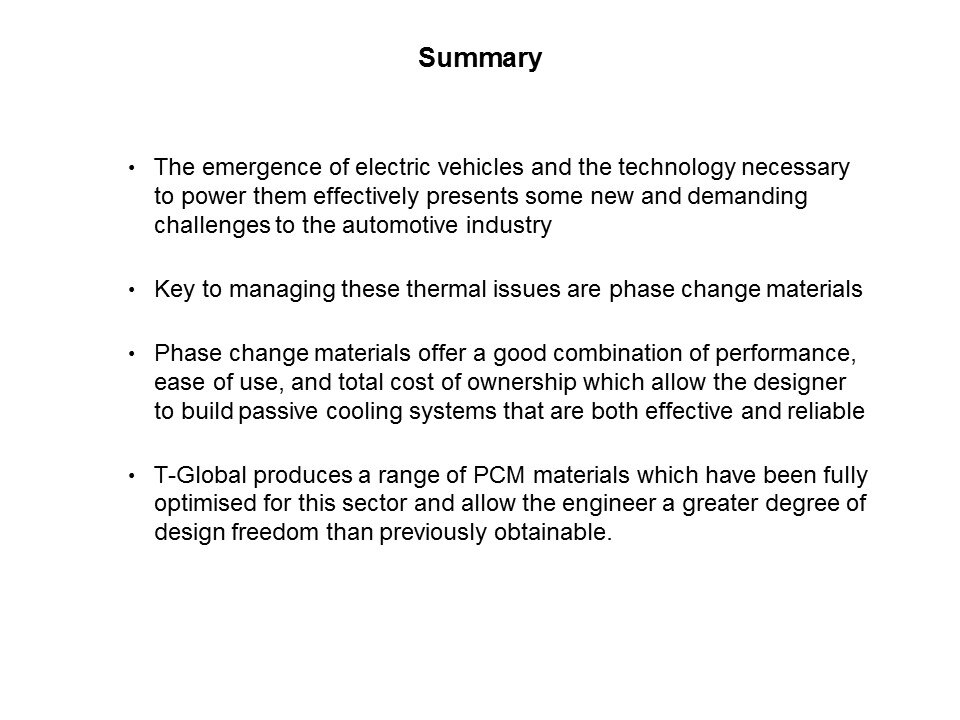 PCM-99 in Automotive Battery Applications Slide 17