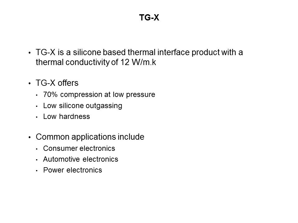 TG Series Soft Thermal Conductive Pads Slide 12