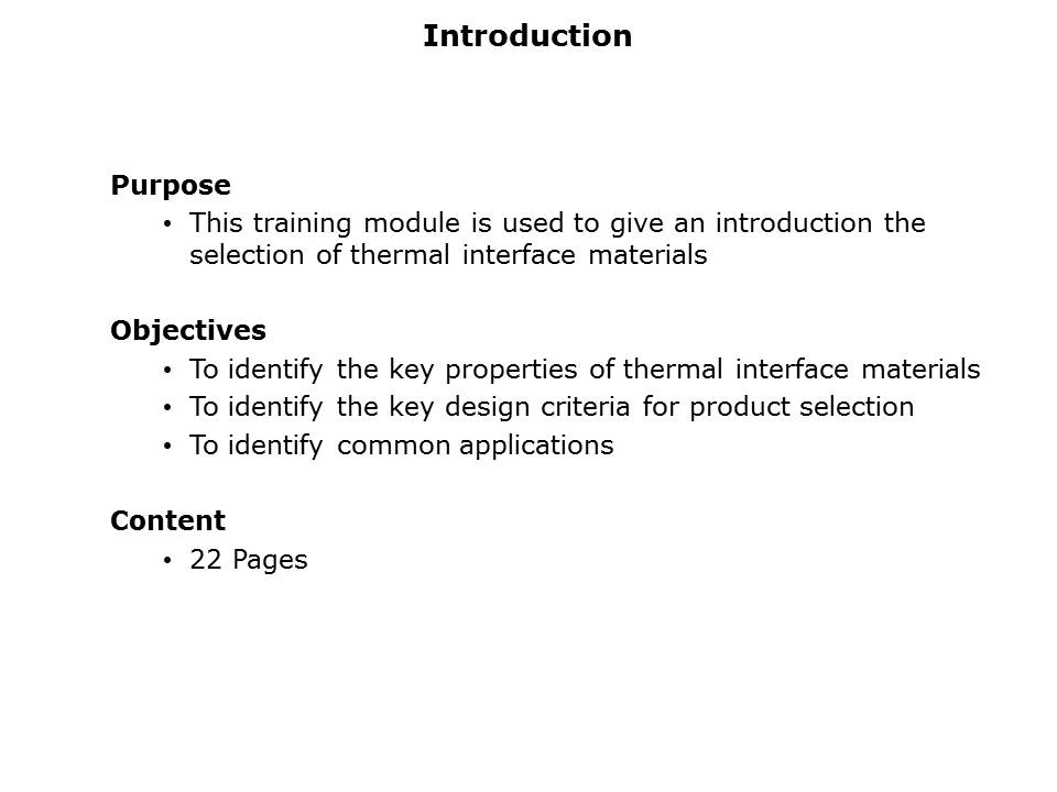 Thermal Interface Product Selection Slide 1