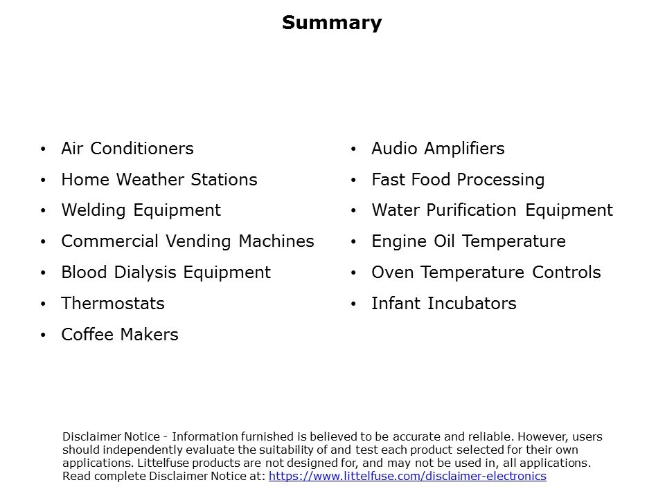 Thermistor Application Slide 11