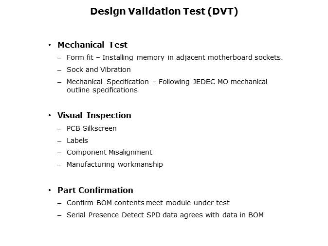 DRAM Module Testing and Reliability Monitoring Slide 5