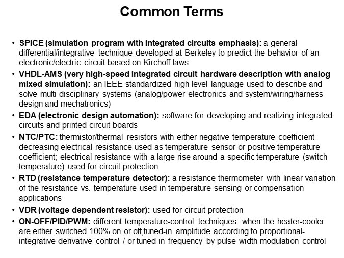 Common Terms