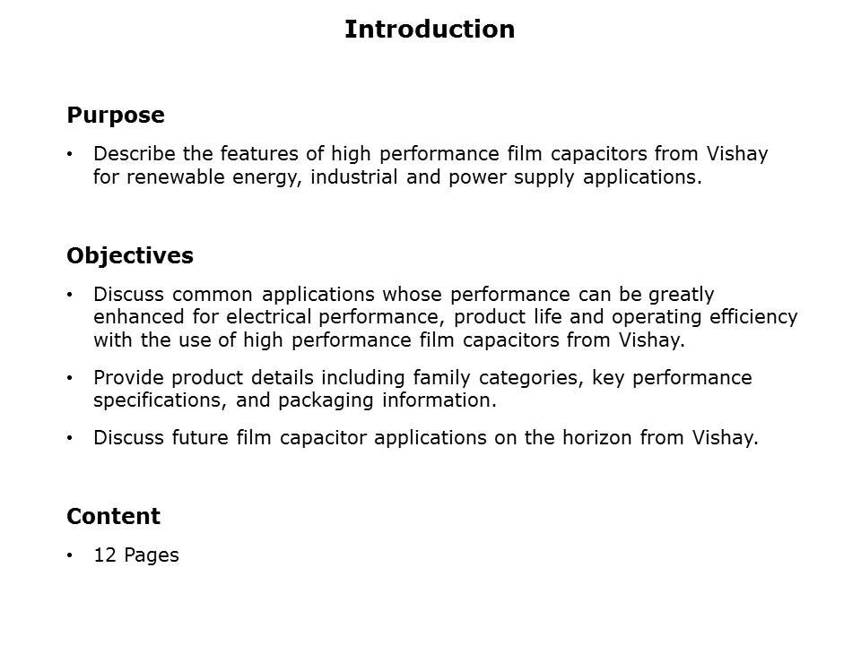 Power Film Capacitors Slide 1