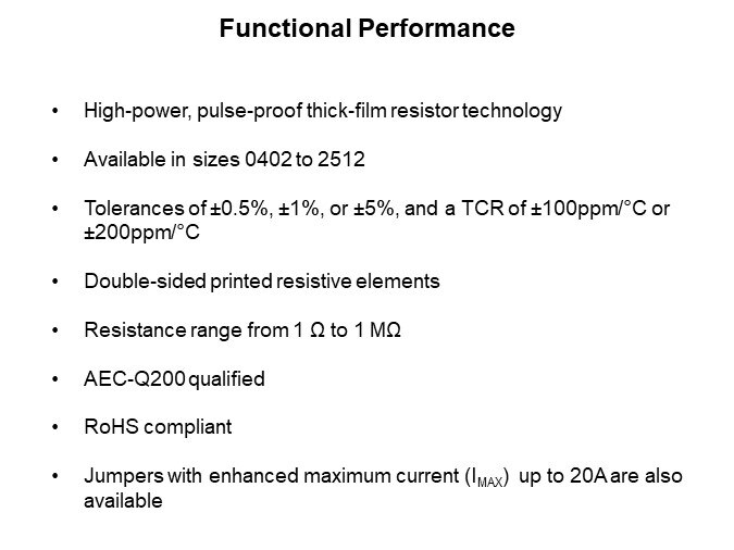 Image of Vishay CRCW-HP pulse-proof high-power thick-film chip resistors - functional performance