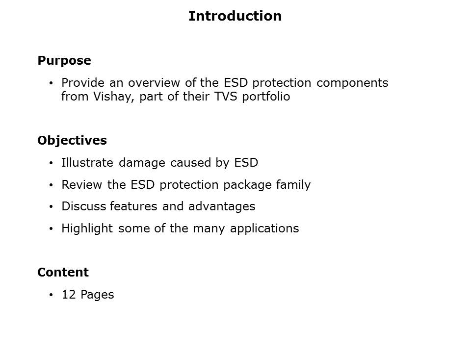 ESD Protection Family Slide 1