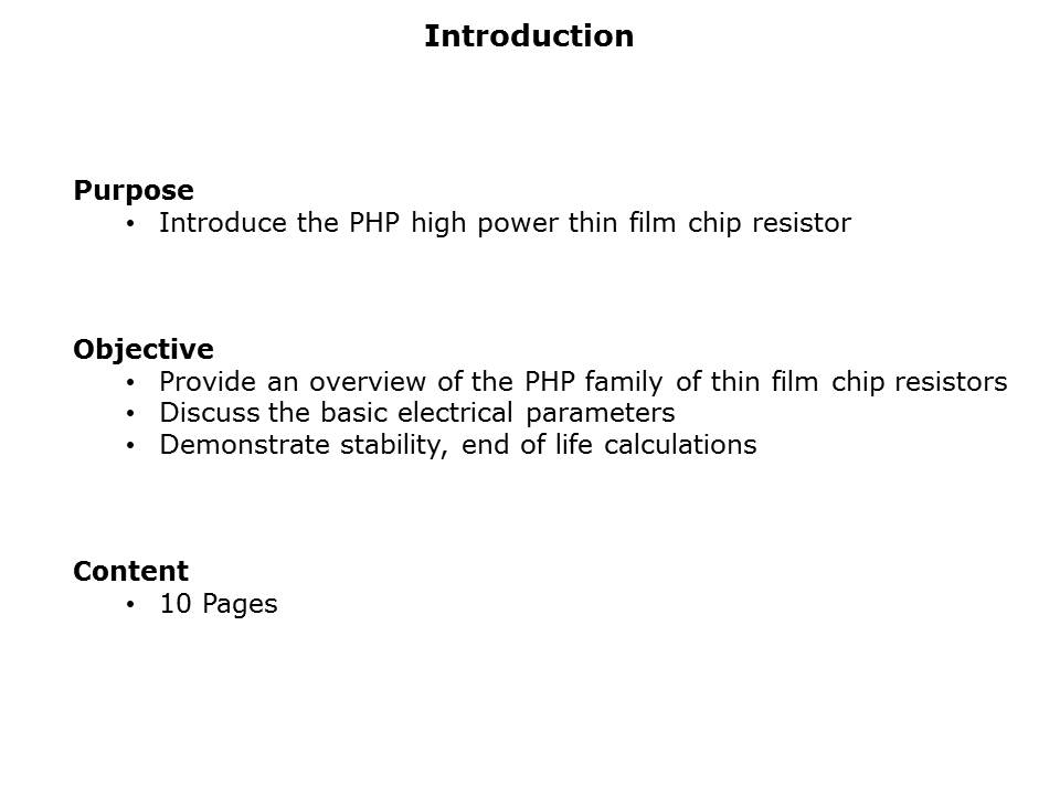 PHP Chip Resistors Slide 1