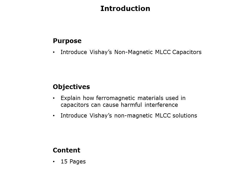 Non-Magnetic MLCCs Slide 1
