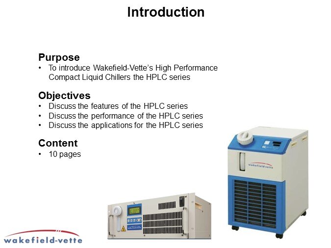 Recirculating Chiller Overview Slide 1