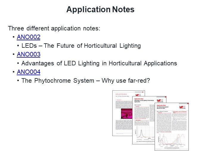 Application Notes