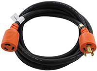 Image of AC Connectors AC WORKS® L620PR Locking Extension Cord