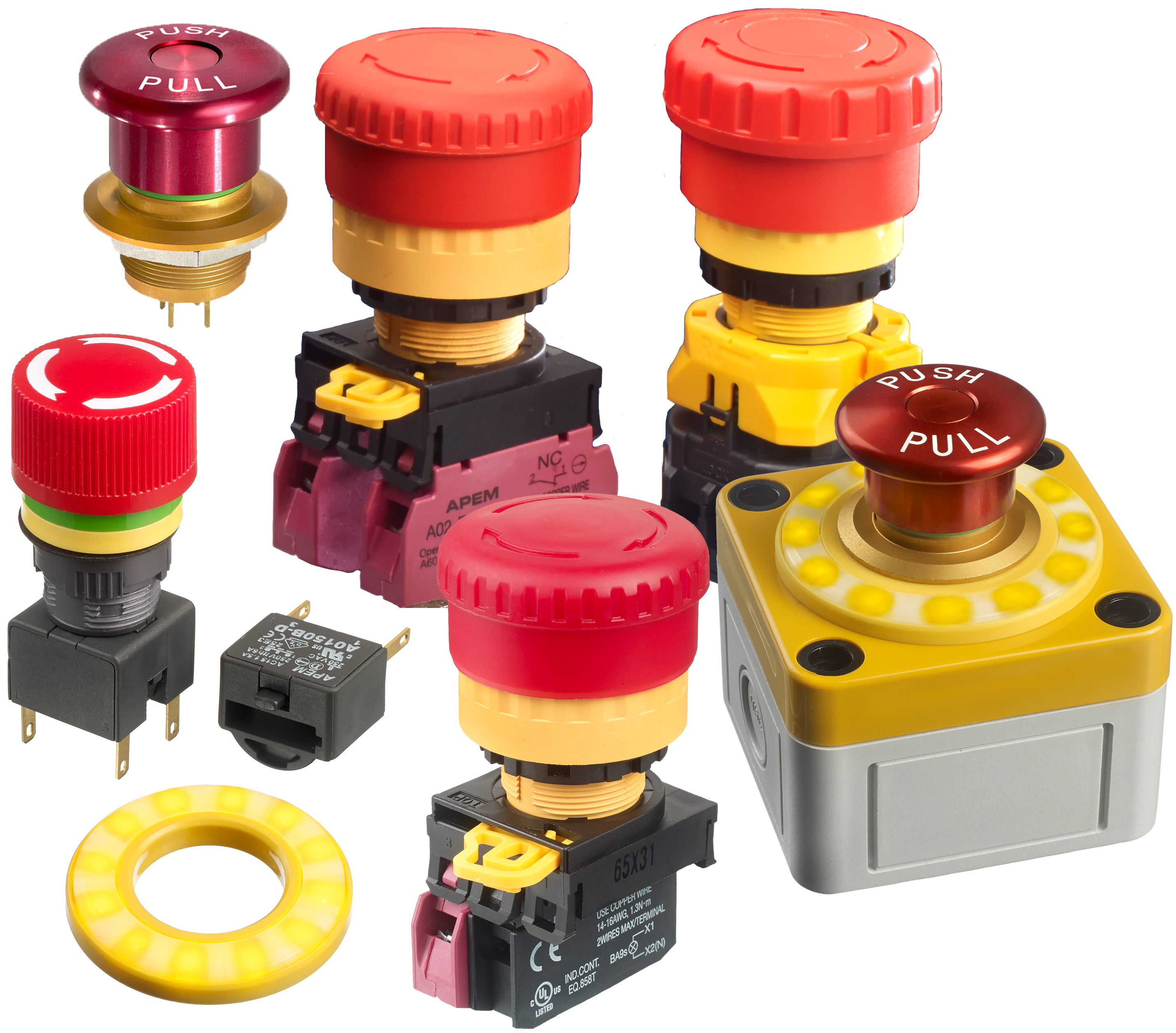 Apem Switch Protector 緊急停止スイッチおよびアクセサリ - APEM | DigiKey
