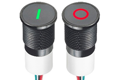 Image of APEM Q14 Dual Icon Series LED Indicators