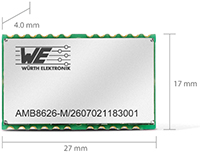 Image of Amber Wireless' Wireless M-Bus Module 868 MHz Long Range