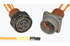 Image of Amphenol Aerospace Operations' MT 38999 Fiber Optic Circular Connectors