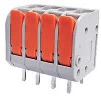 Image of Amphenol Anytek QT Series Lever-Actuated  PCB Terminal Blocks