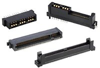 Image of Amphenol Communications Solutions' Cool Edge 0.80 mm Hybrid Power and Signal Connectors 