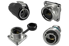 Image of Amphenol CS (Commercial) MRK Series IP67 Latching RJ45 Plugs and Jacks