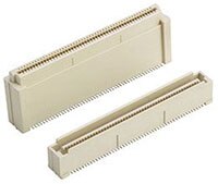 Abbildung: 0,80-mm-Platinensteckverbinder BergStak® Lite von Amphenol ICC
