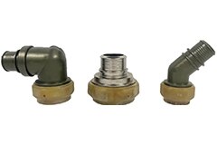 Image of Amphenol PCD QPL Composite Plated Bandlock Backshells