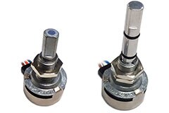 Image of Amphenol Piher's PSE-290 Compact Panel Mount Hall-Effect Rotary Sensor with Mechanical Stop