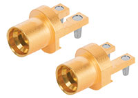 Image of Amphenol SV Microwave Edge-Lock RF PCB Connectors