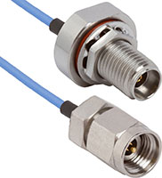 Image of Amphenol SV Microwave's Panel Mount Bulkhead RF Cable Assemblies