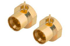 Image of Amphenol SV Microwave Reverse-Mount Through-Hole RF PCB Connectors