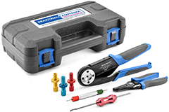 Image of Amphenol Sine Systems’ AUTK-100 Universal Heavy-Duty Contact Crimping Tool Kit