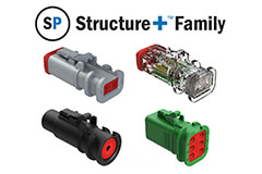 Image of Amphenol Sine Systems StructurePlus™ Family of Overmold-Compatible Connectors
