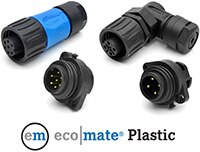 Image of Amphenol Sine Systems' ecomate® Plastic Series Circular Connectors